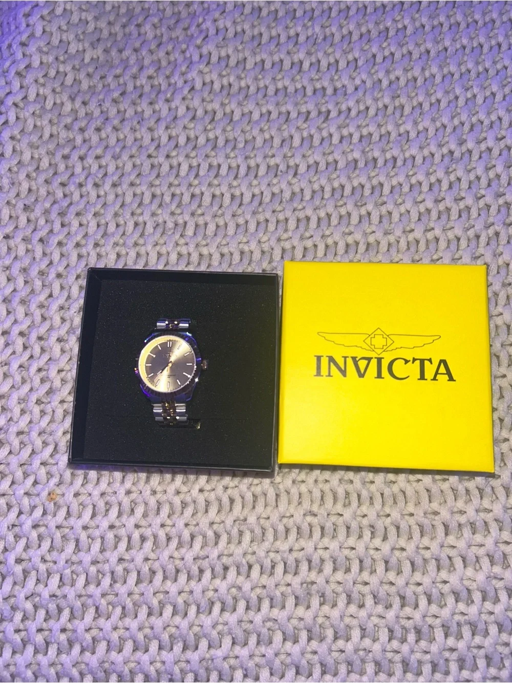 Invicta Two-Tone Men's Bracelet Watch in Silver and Gold Accents
